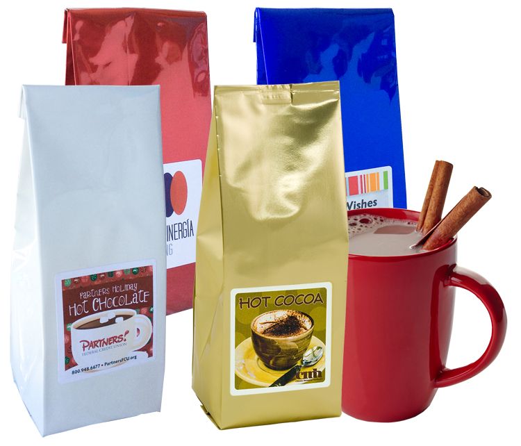 Instant Hot Cocoa (Kosher) - 8 Oz. Bag With Imprinted Packaging